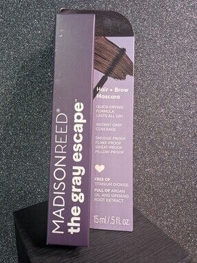 Madison Reed The Gray Escape Hair and Brow Mascara Dark Brown .5 Oz
